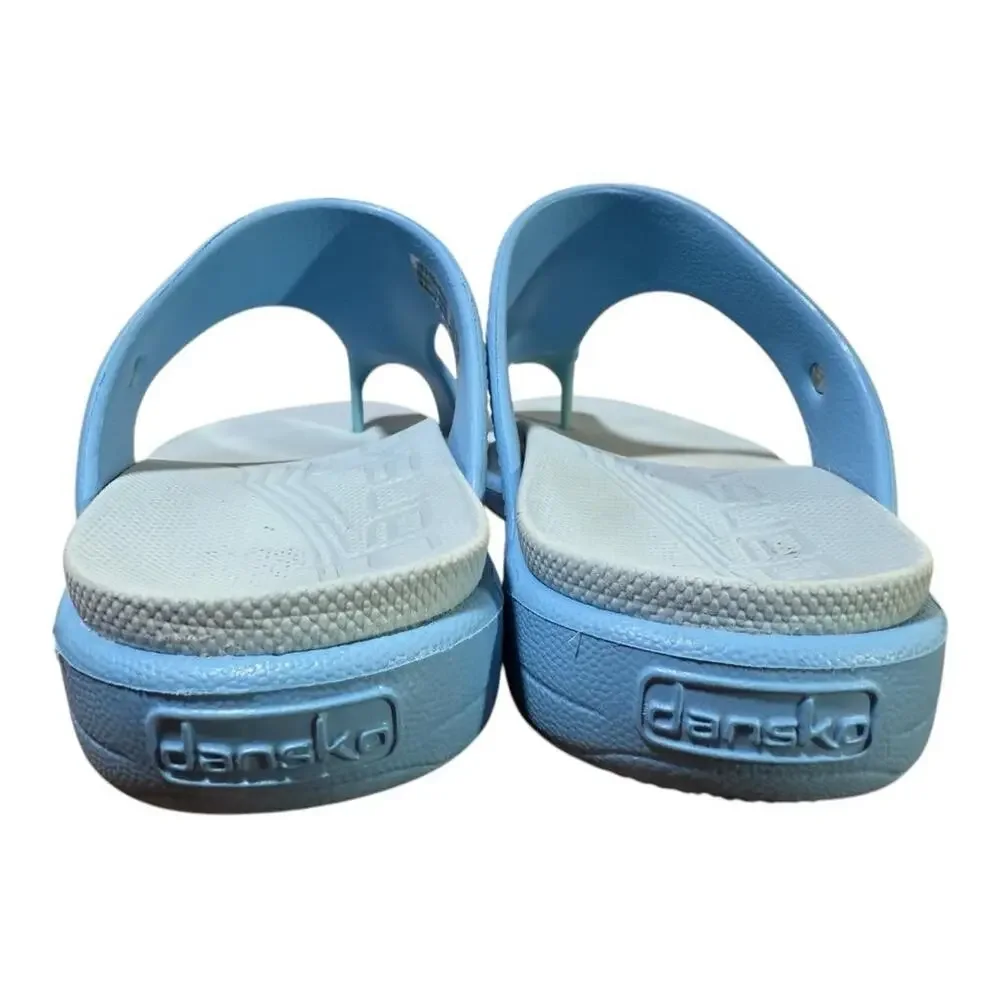Dansko Krystal Blue Toe Loop Sandal Women size 39 US 9 - Picture 4 of 6